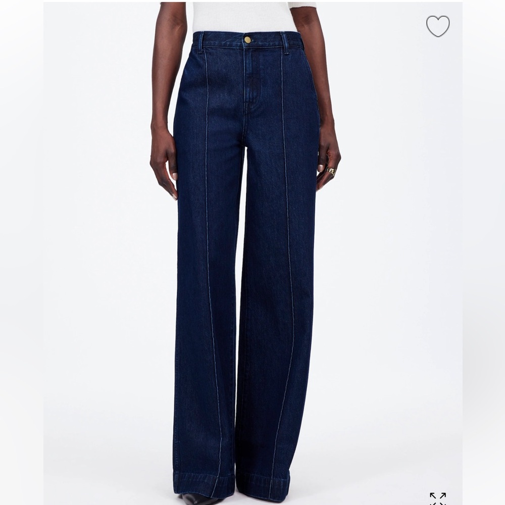 Madewell Superwide Leg Trouser Jeans in Landrum Wash sz 28